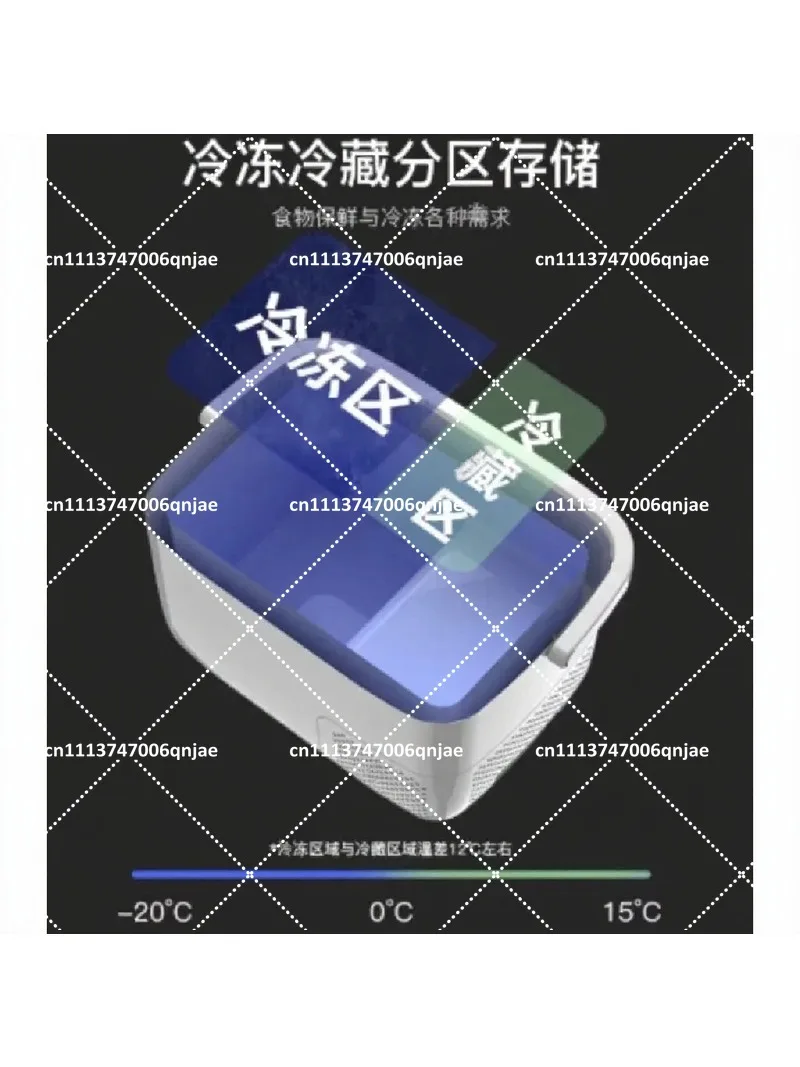 Portable Mini Compressor Car Refrigerator 12V 24V 220V for Truck Vehicle Home Use - Compact Size - Energy Efficient