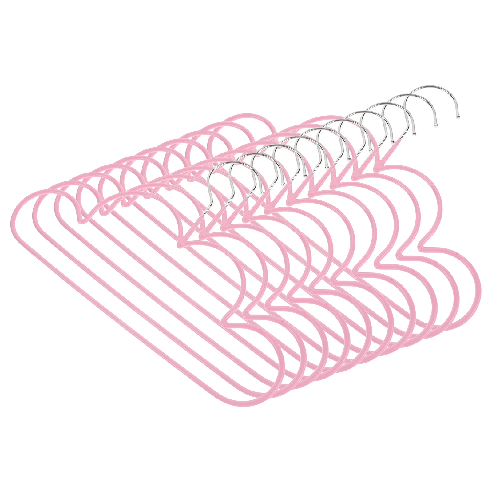 

10Pcs Metal Hangers Heavy Duty Clothes Hanger Non Slip Heavy Duty Closet Home Garment Rack Storage Solution