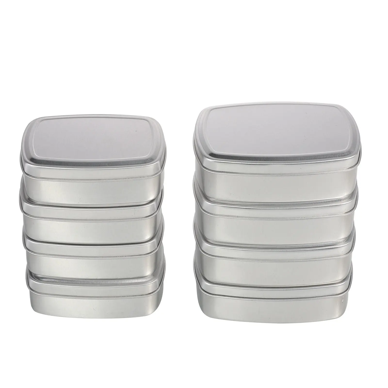 

8Pcs Premium Aluminum Soap Boxes Square Leak-Proof Storage Cans for Handmade Soap Cosmetics Balm Jewelry Travel Portable