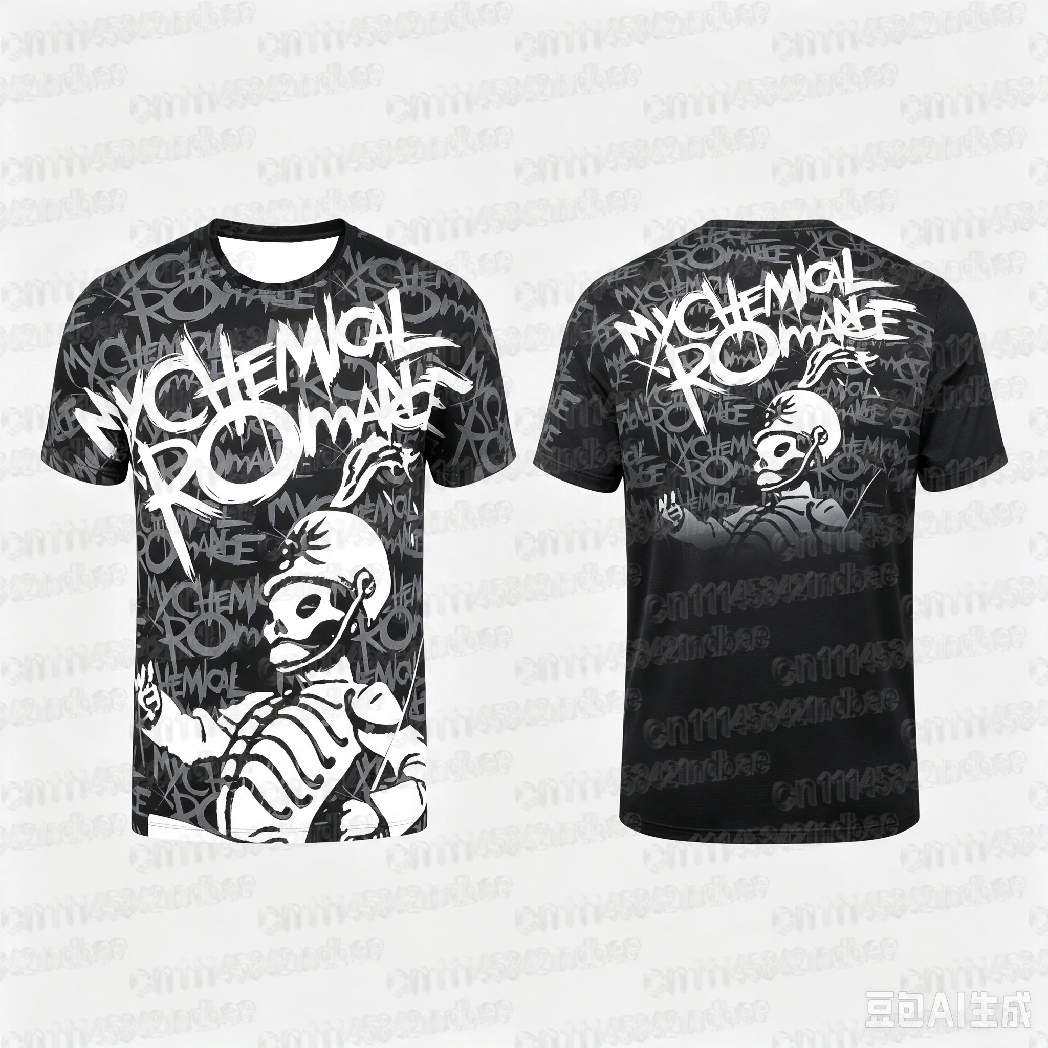 2026 MCR My Chemical Romance Album Tour Fußballtrikot Sommer Rock-Stil Atmungsaktives Schnelltrocknendes T-Shirt Familienoutfit – Detail 12