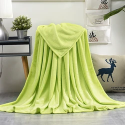 Soft Warm Blankets For Beds Winter Mink Throw Solid Sofa Cover Bedspread Winter Plaid Blankets Winter Sheet Bedspread 3size