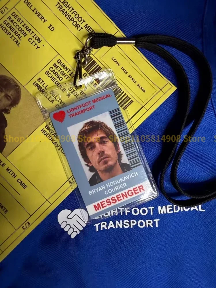 Bryan Hodukavich Cosplay ID Card, Medical Transport Messenger Badge, Game Character Replica Prop for Halloween Fancy Dress