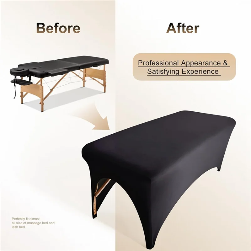 AT43-Professional Lash Bed Cover Massage Table Cover Stretchy Spa Bed Cover Beauty Bed Protective Topper, Excellent
