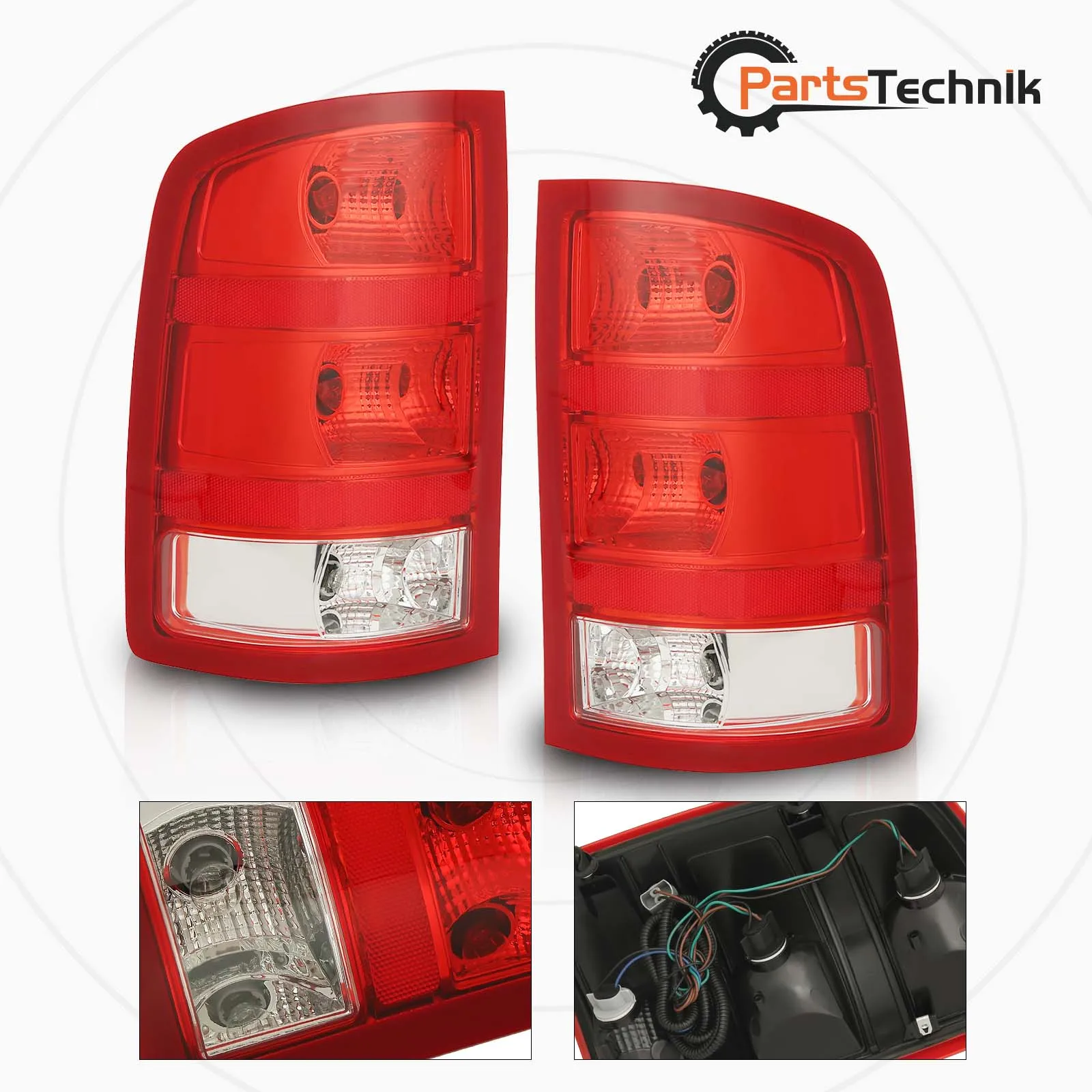 

Tail Light Assembly Set Fits for 2007-2013 GMC Sierra 1500 2500HD 3500HD Tail Lights Lamps Left + Right Side Pair