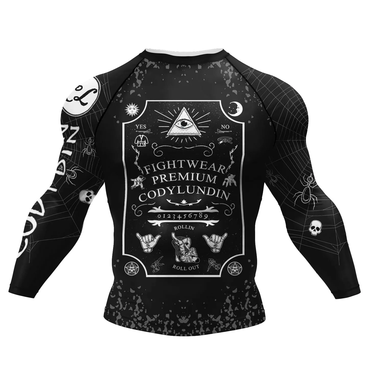 2023 New Cody Lundin Printed Active Wear Tops Long Sleeve Brazilian jiu jitsu Bjj Rashguard Polyester Sublimation t shirts