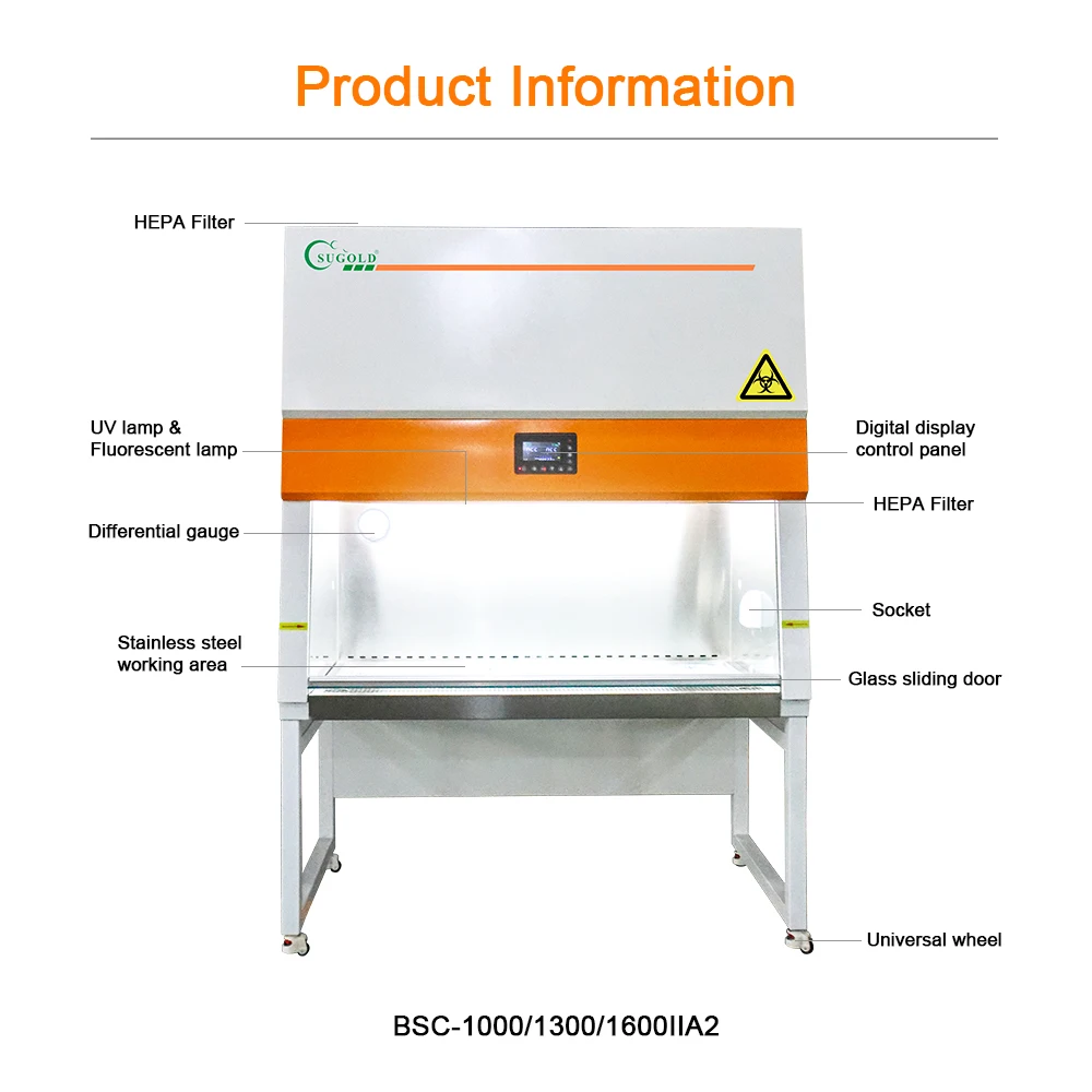 Factory direct sales Class II A2 biosafety cabinet Laboratory microbiological safety cabinet