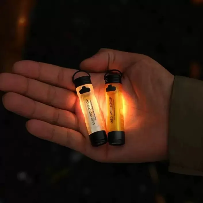 Glare Pocket Flashlight Outdoor Led Long Endurance Disaster Relief Emergency 5050 Small Light Rechargeable Flashlight