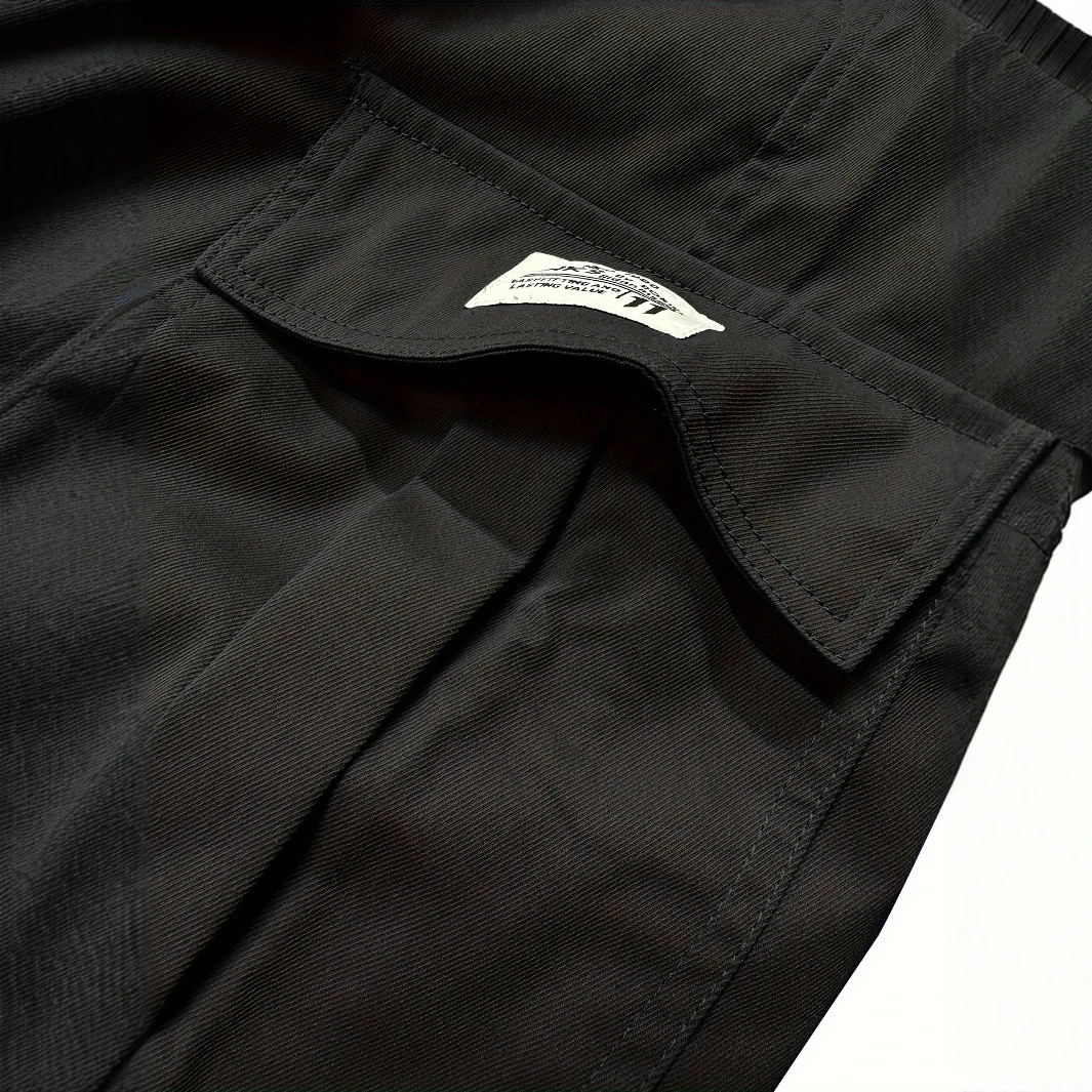 Shorts de trabalho leves] Pacote com 3 shorts de trabalho leves masculinos de cor sólida – Shorts da moda com bolso flip para atividades ao ar livre