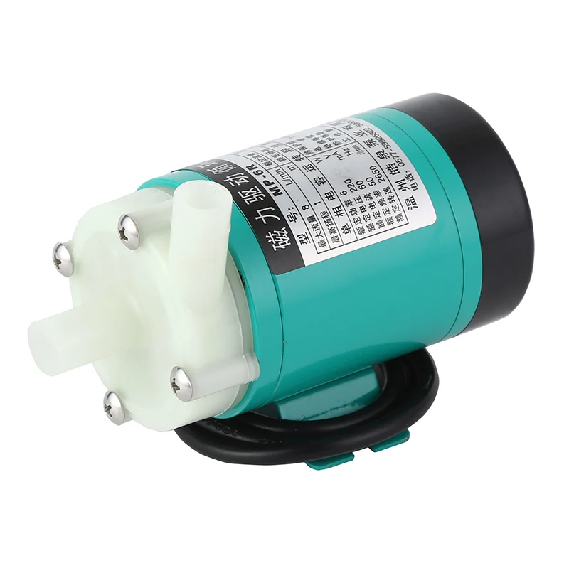 مصنع توريد مضخة مياه صغيرة 110 فولت 220 فولت التيار المتناوب مضخة نقل الكيميكا المغناطيسي MP-6R تدفق صغير 8/9 لتر/دقيقة للتصنيع #2