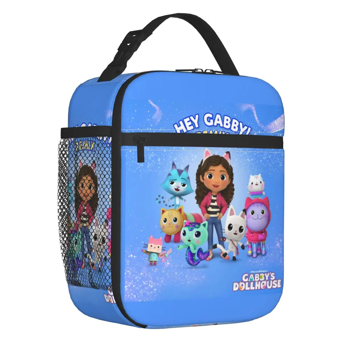 Gabby Cats Gabbys Dollhouse Insulated Lunch Bag Women Portable Pandy Paws Mermaid Cooler Thermal Bento Box Office Picnic Travel