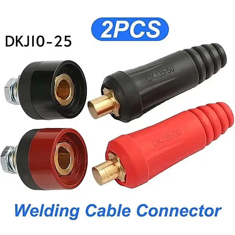 Quick Fitting Male Female Cable DKJ10-25 European Welding Machine Cable Welding Cable Connector