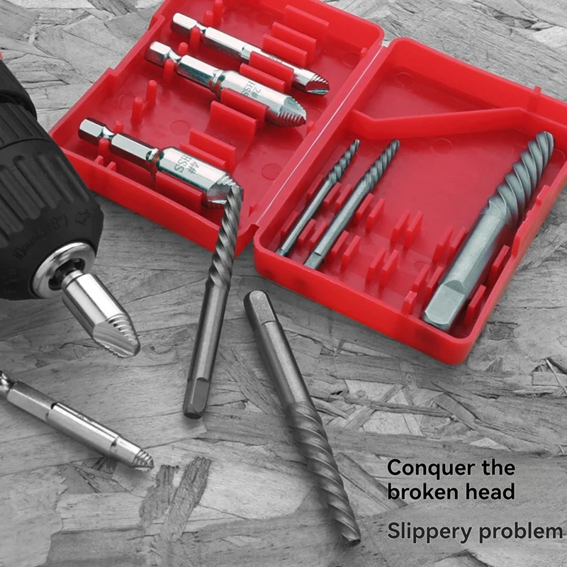 A23T 10pcs Broken Wire for Nut Extractor Bolt Guillotine Screw Drill Bit Set, Thick Teeth Removal Slip Wire Extractor Remover