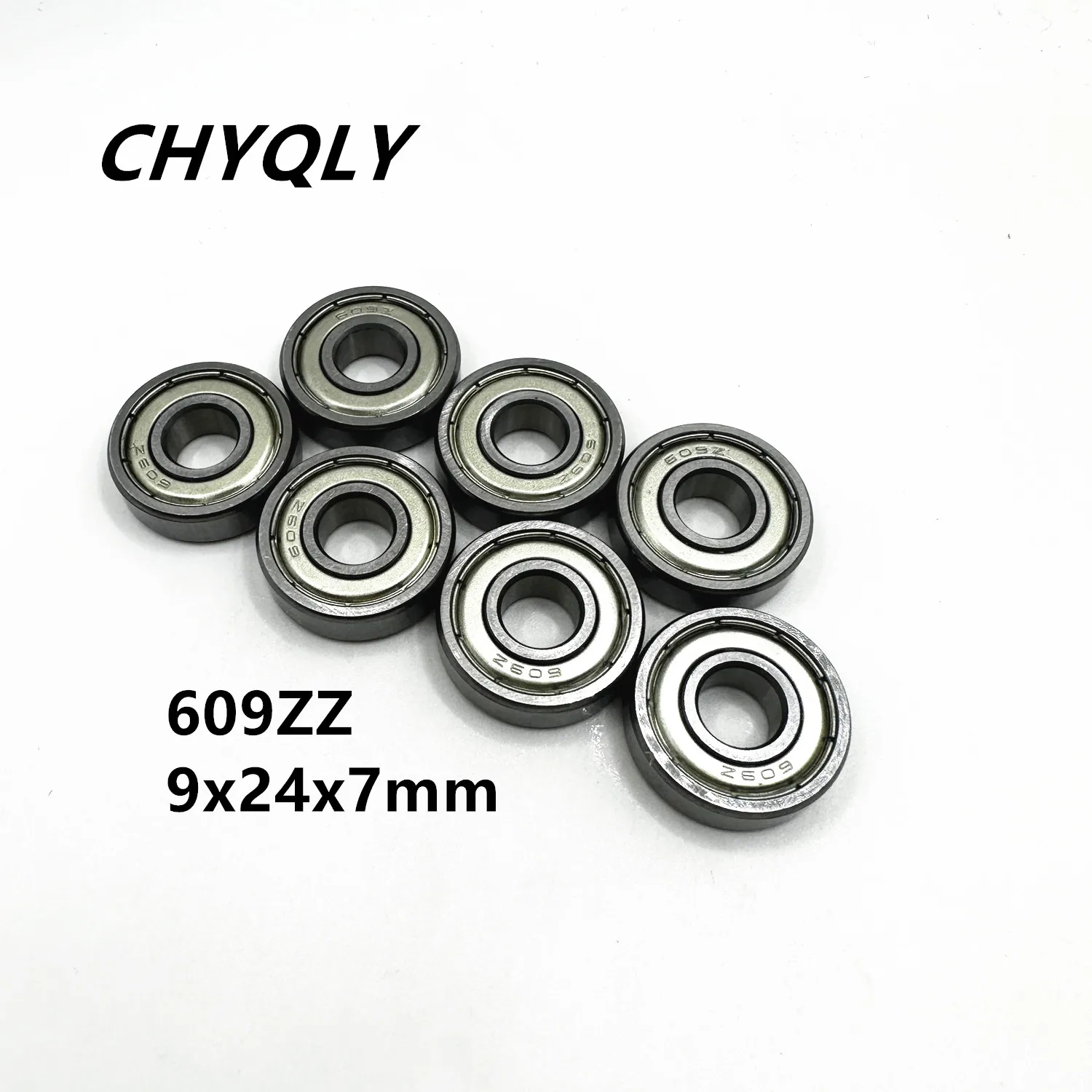 10Pcs 609ZZ Deep Groove Ball Bearing 9x24x7mm Miniature Bearings 609Z for Precision Machinery