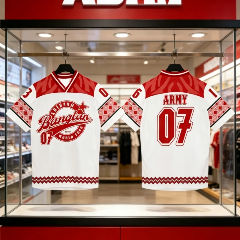 2026 Summer New Korean Boy Band Sports Jersey Fast Drying Breathable Comfortable and Soft Short Sleeve T-shirt Family Kids Tees