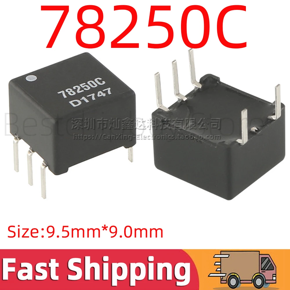 78250C Digital Audio Signal Pulse Transformer Inductance 2.5mH 1.5KV 1500V Isolation Pulse Power Converter Transformer