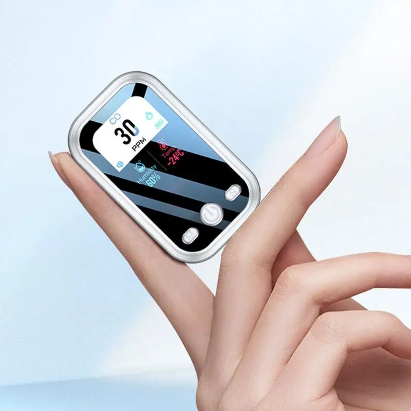 CO Detector Portable Carbon Monoxide Meter Anti-Poisoning Monitor CO Tester Tool Temperature And Humidity Sensor For Indoor