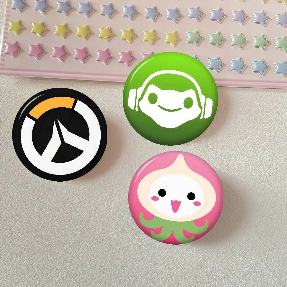 Pop Game O-Overwatch  Anime Button Pin Handmade Brooch For Clothes Cartoon Badge Backpack Decoration Jewelry Accessories