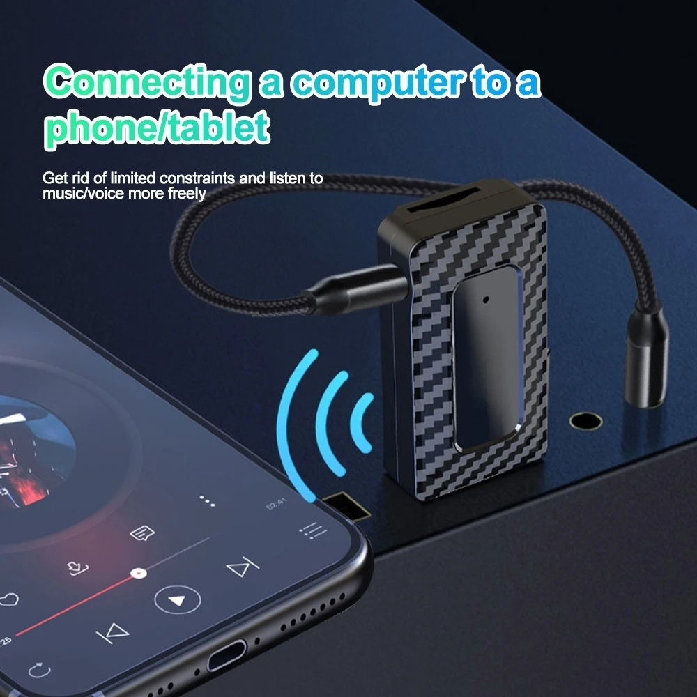 بلوتوث 5.3 USB صغير سيارة FM جهاز ريسيفر استقبال وإرسال مع هيئة التصنيع العسكري يدوي دعوة سيارة عدة السيارات اللاسلكية HIFI ستيريو الصوت لراديو Fm