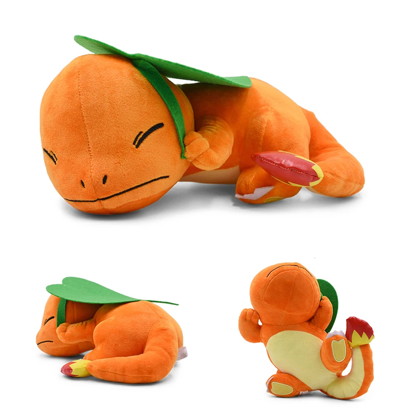 Pokemon Sleep Weighted Eevee Charmander Vaporeon Squirtle Piplup Psyduck Raichu Sylveon Anime Stuffed Plush Cartoon Peluche Toys