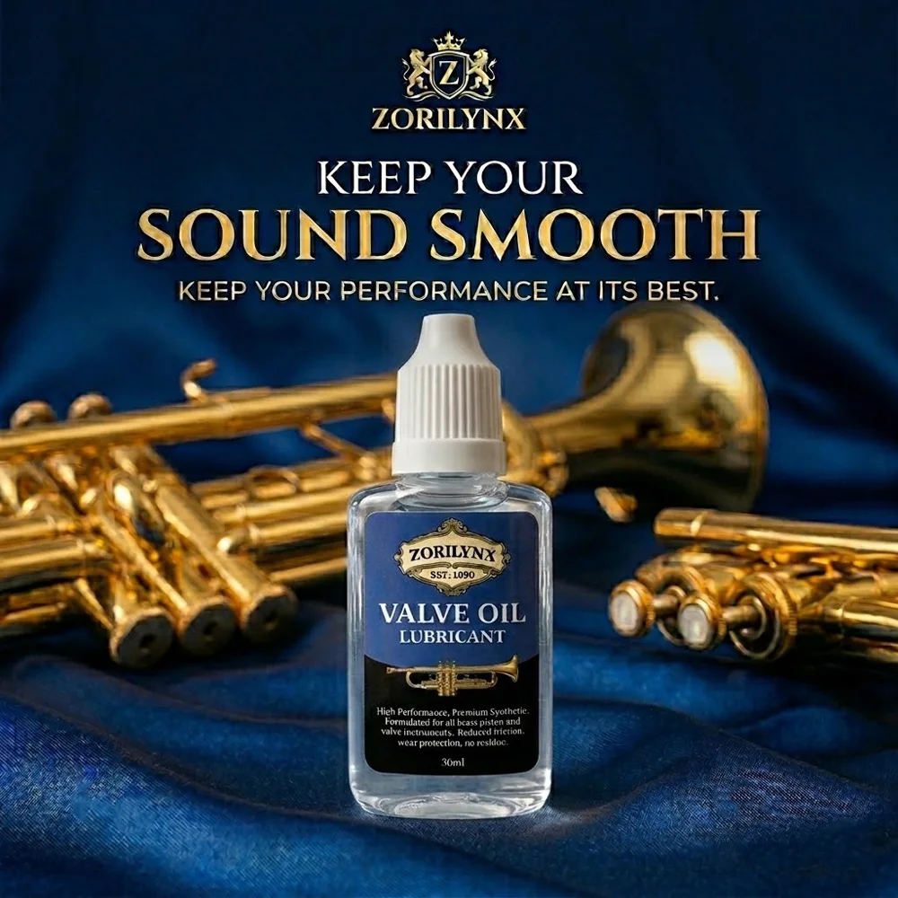 Lubricante de Válvulas de 30ml, Sintético Premium de Alto Rendimiento para Trompeta, Trombón, Tuba, Instrumentos de Viento, Suave y Antiadherente