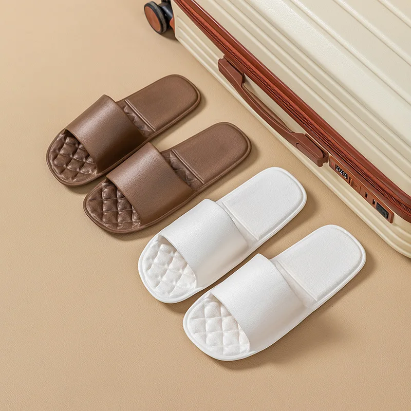 Foldable travel slippers female portable travel non-slip swimming male business trip hotel disposable slippers can be bathed
