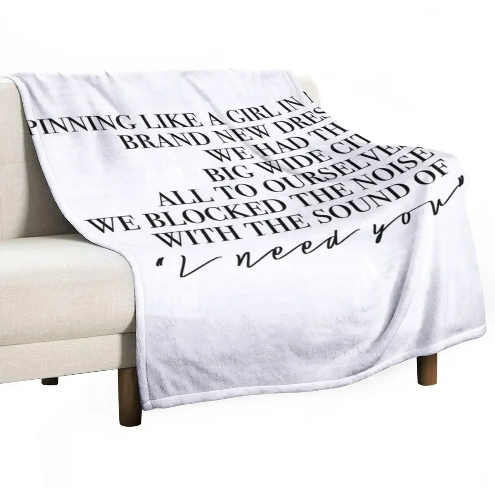 holy ground lyrics Throw Blanket Warm Soft Single Cute Bed covers Beach Blankets