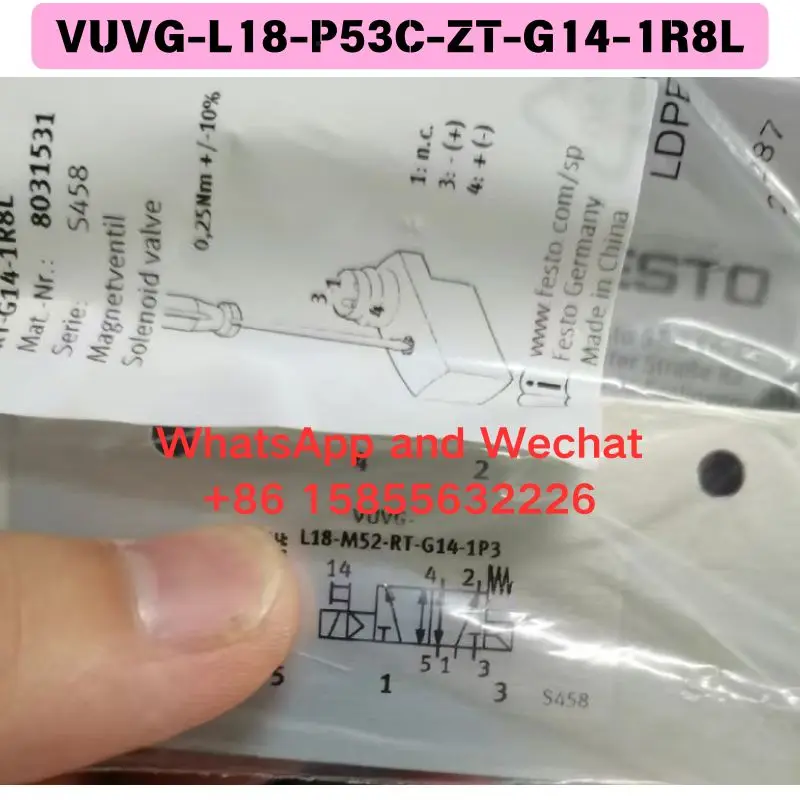 Brand new original imported VUVG-L18-P53C-ZT-G14-1R8L Solenoid valve Fast delivery
