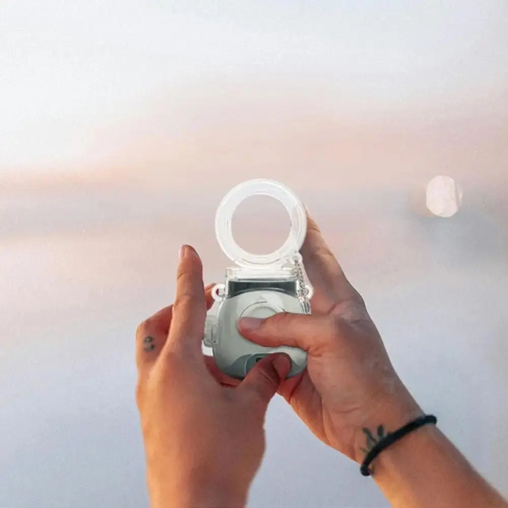 مجموعة حافظة كريستالية لمرآة سيلفي مقاومة للماء، حافظة حماية شفافة من الكريستال، حقيبة كاميرا ذات مرآة ذاتية متعددة الأغراض