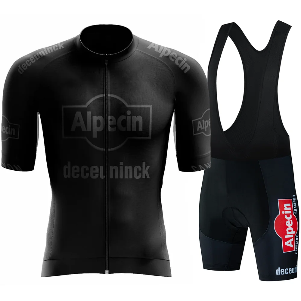 2024 Alpecin Deceuninck Cycling Jersey Set World Champion Mathieu van der Poel Cycling Clothing Men Road bike Shirt Bib Shorts