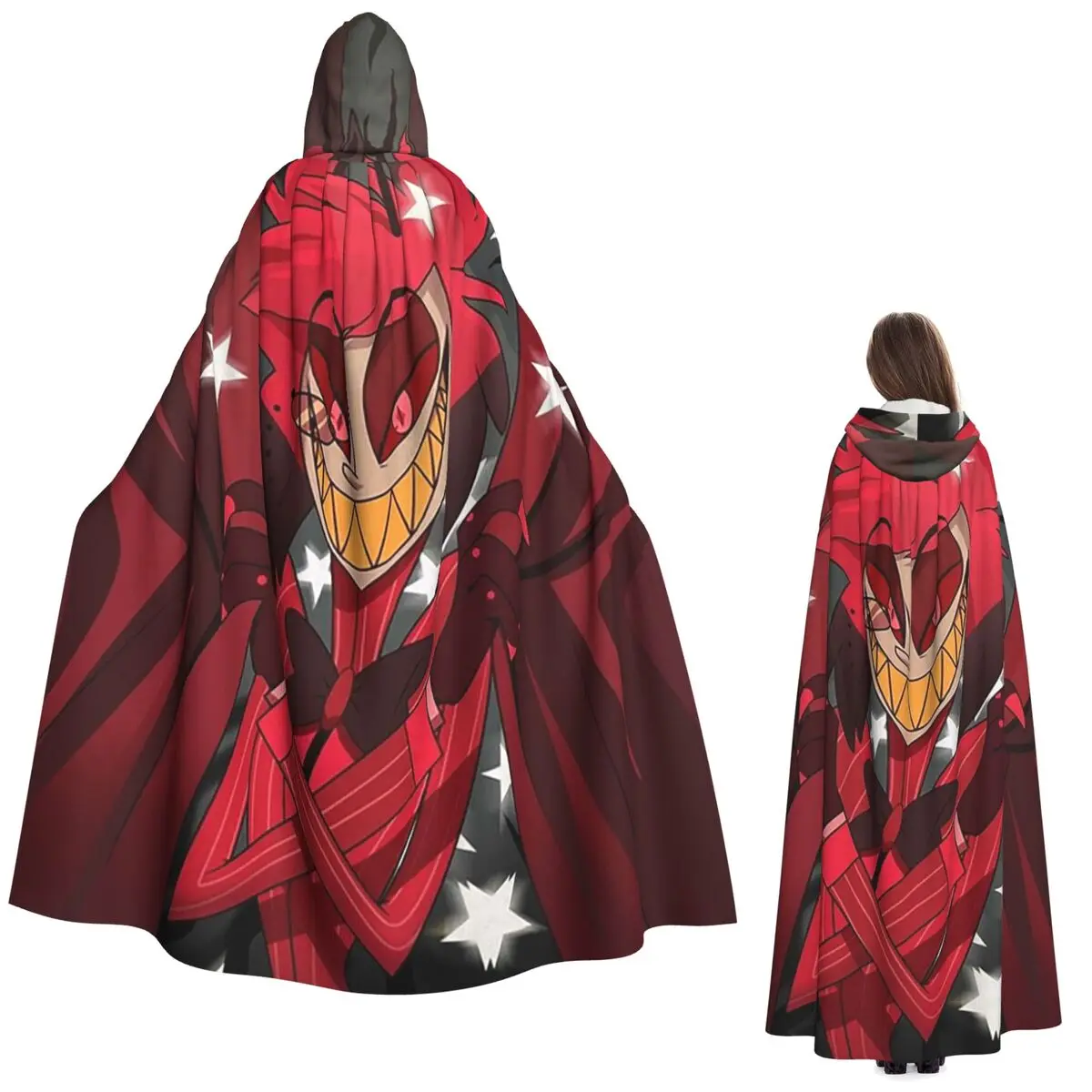 

Alastor The Show Begins длинный плащ с капюшоном ведьма средневековый костюм накидка для косплея Хэллоуин пальто для взрослых унисекс