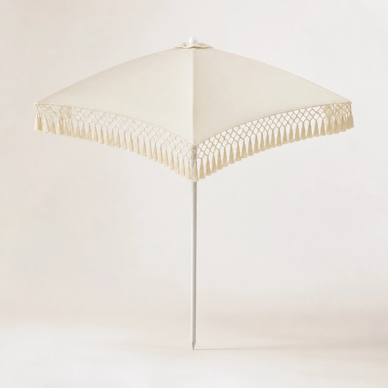 Square Outdoor Sun Umbrella UPF 50+ Umbrella with Water-Fill Base Manual Open UPF50+ for Patio, Garden