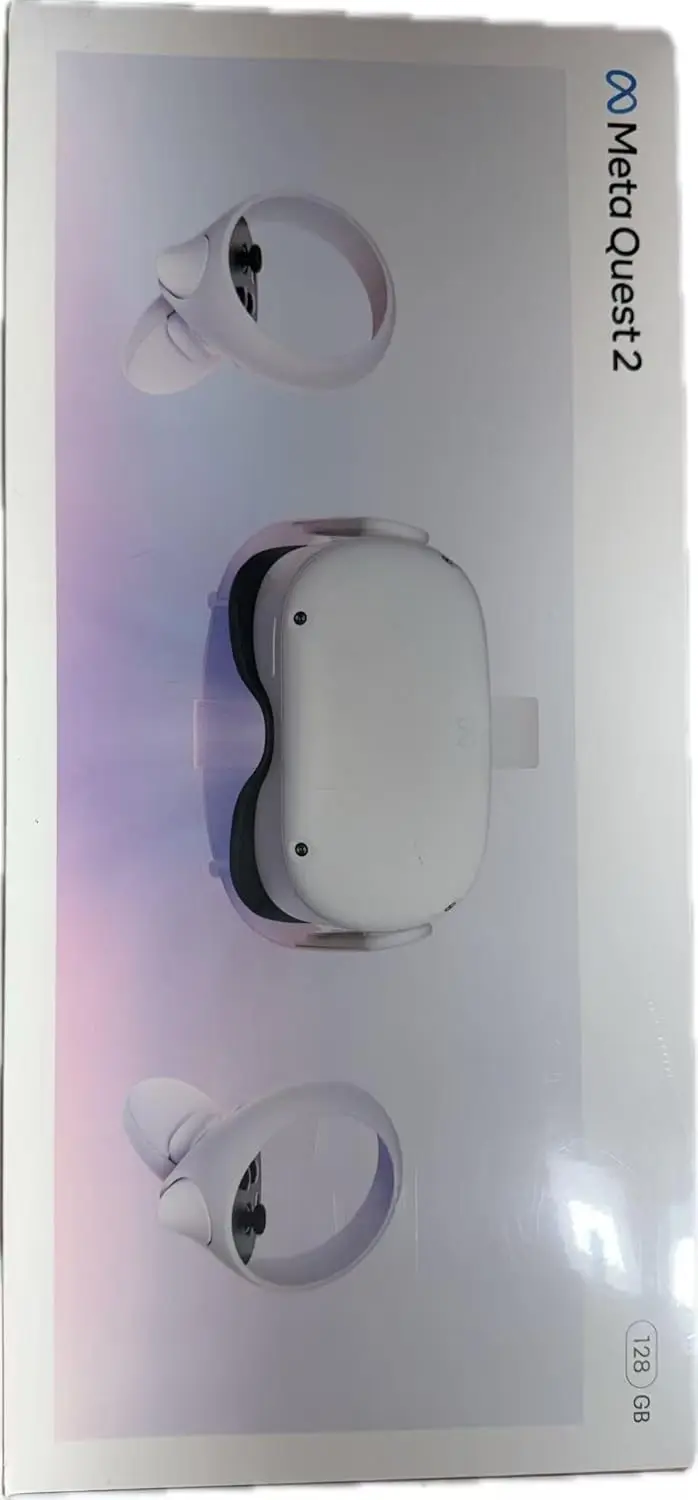 

VR-гарнитура Oculus Quest 2 128 ГБ, праздничный комплект, усовершенствованная универсальная гарнитура виртуальной реальности с чехлом, белая