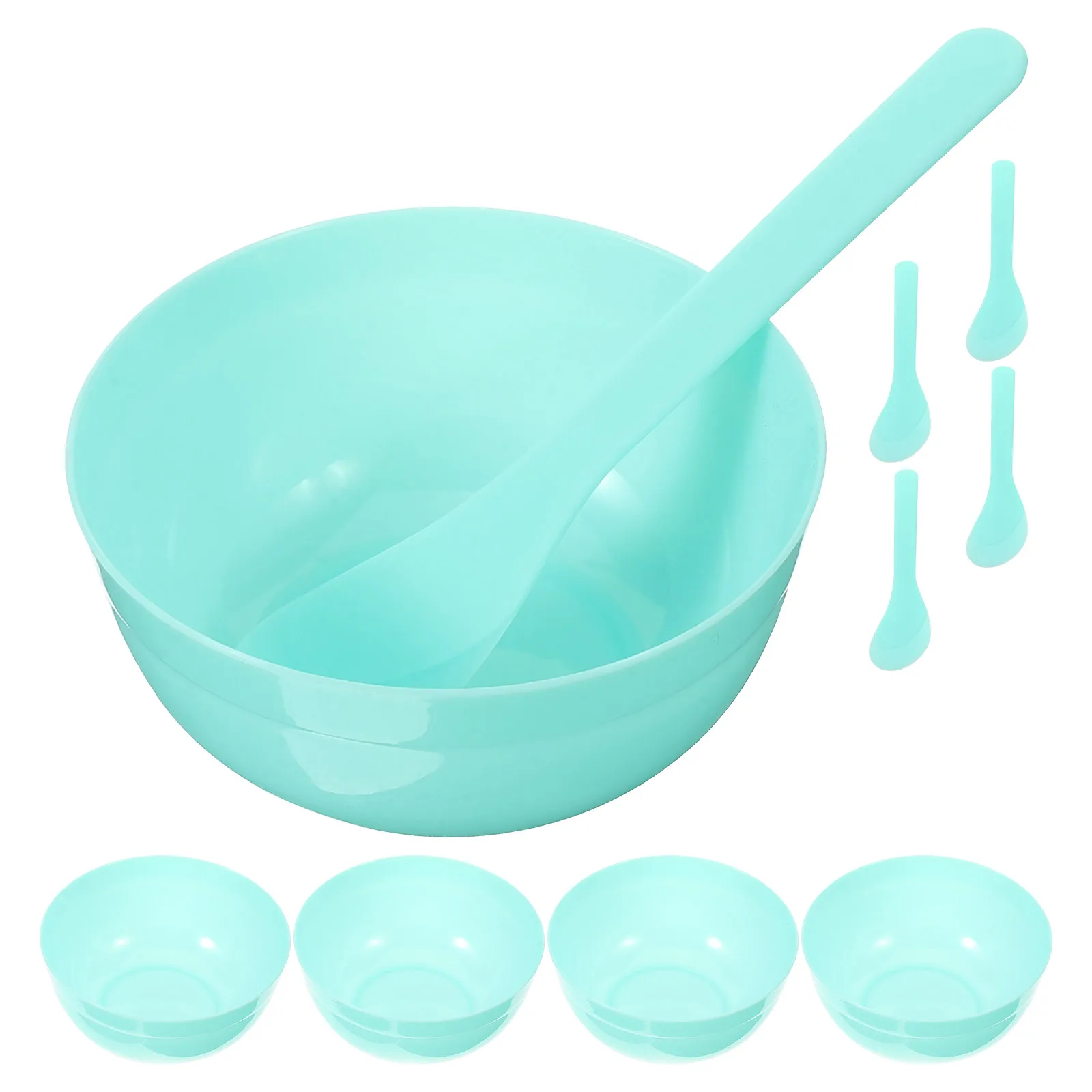 

5 pcs Clay Mixing Bowls Containers 5Spoons Lightweight Washable Reusable Crafting Supplies Storage Modelling Toys DIY
