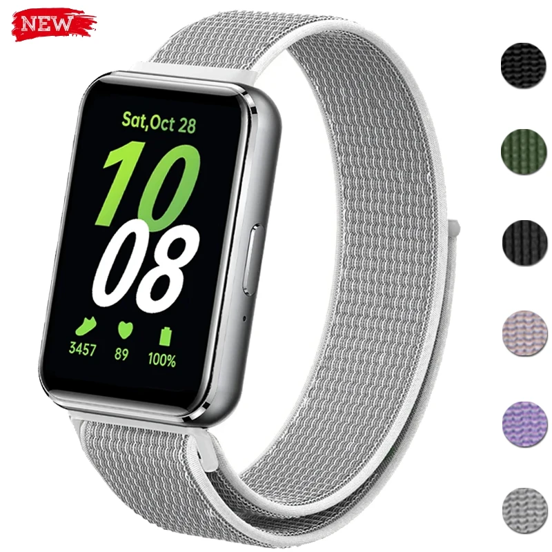 Nylonowy pasek pętelkowy do Samsung Galaxy Fit 3 regulowana elastyczna bransoletka odpowiednia dla iWatch Samsung Galaxy Fit3 Band Correa