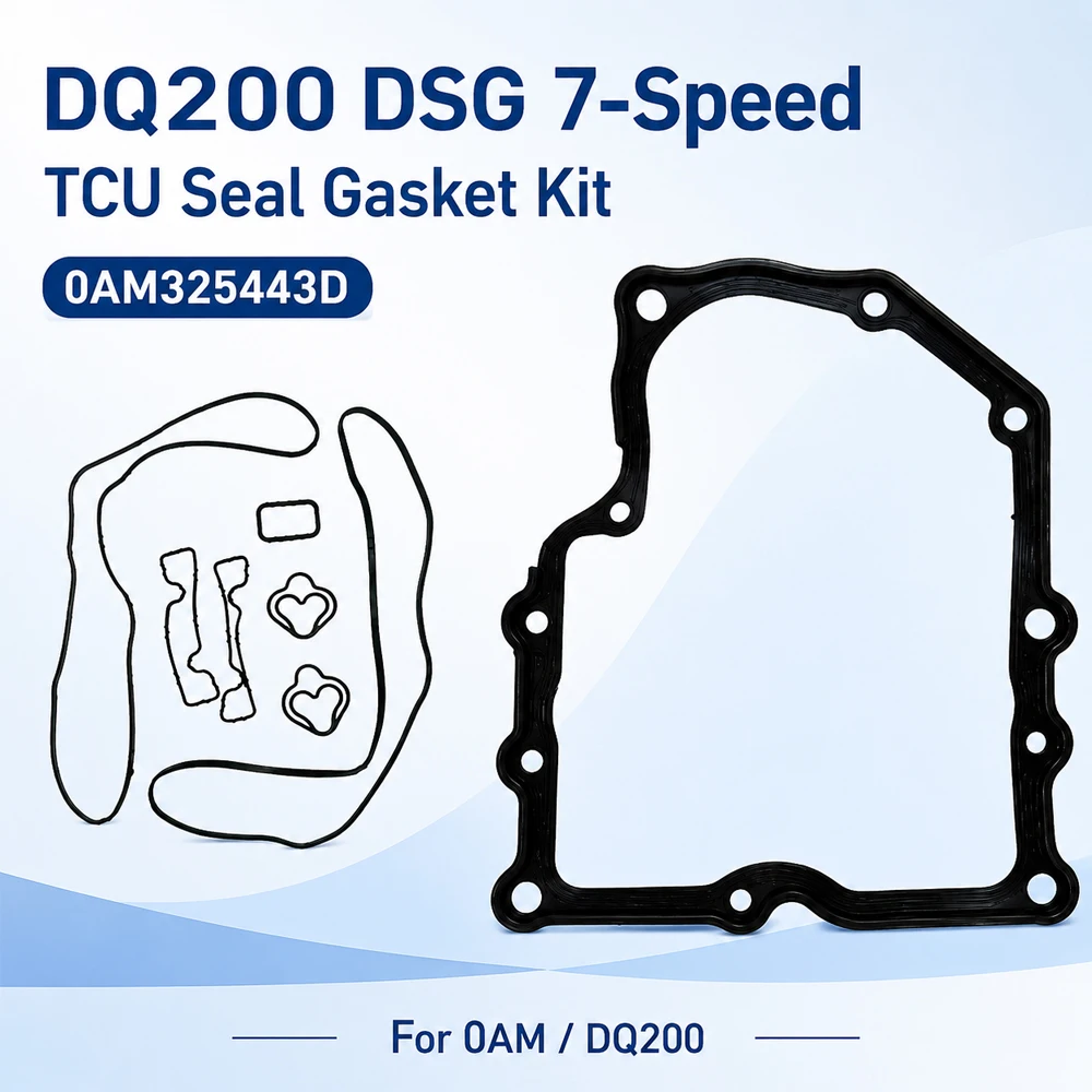 0AM325443D DQ200 0AM DSG 7-Speed Mechatronic TCU Seal Gasket Kit 0AM Transmission Control Unit Seal Gaskets For VW Audi Skoda
