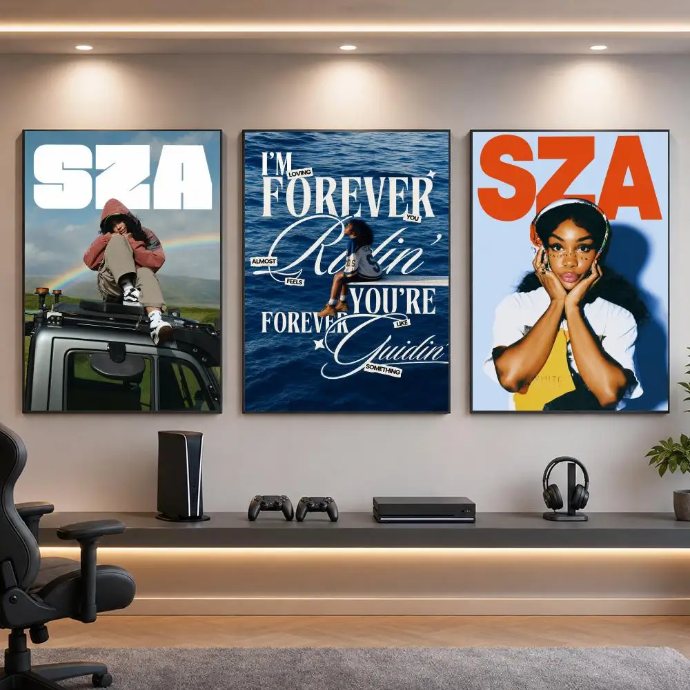 Singer S-SZA Alternative R&B Poster HD Removable Wall Art Gift Bedroom Lounge Dorm Office Gaming Cafe Bars