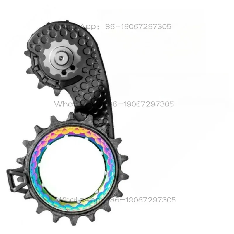 Ceramic guide wheel road car carbon fiber ceramic rear dial guide wheel bicycle big chicken leg guide wheel