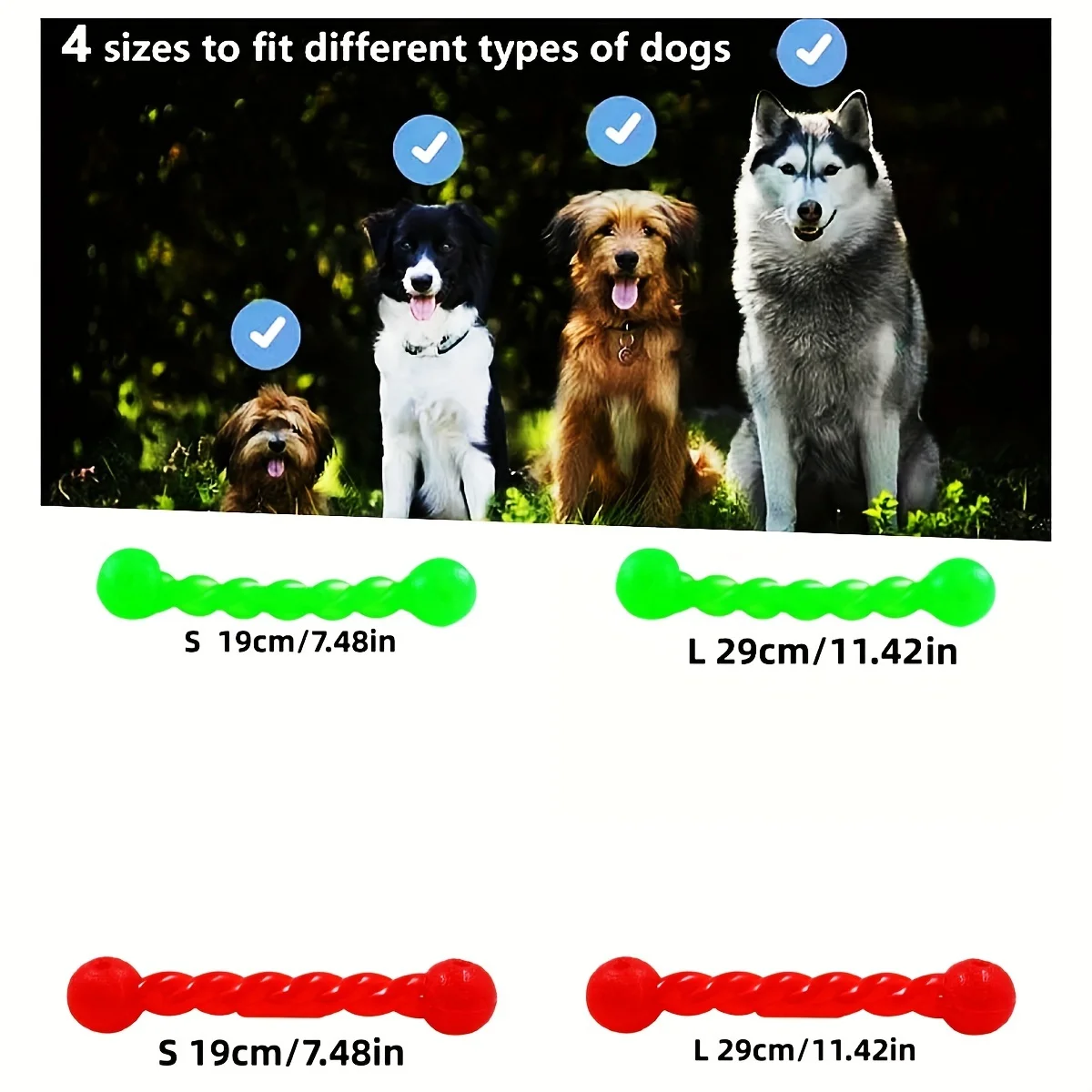 Pet Toys Dog Rubber Teeth Grinding Sticks Dog Nibbling Toys Teeth Cleaning Grinding Bite Resistant Interactive Dog Toys