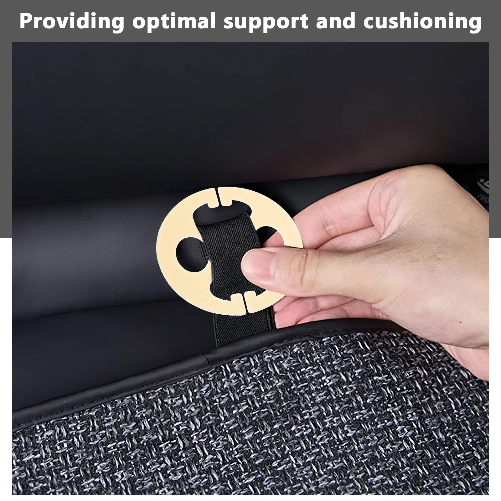 

10 Metal Hooks Set 10 Beige Plugs Car Seat Cover Fastener Prevent Slipping Durable Lightweight RV Accessories Installation