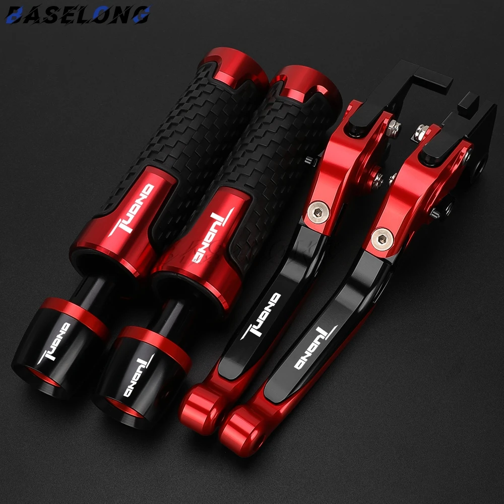 For Aprilia TUONO V4 1100RR Tuono V4 FACTORY 2017 2018 2019 Motorcycle Adjustable Clutch Brake Levers Handle Bar End Grips Caps