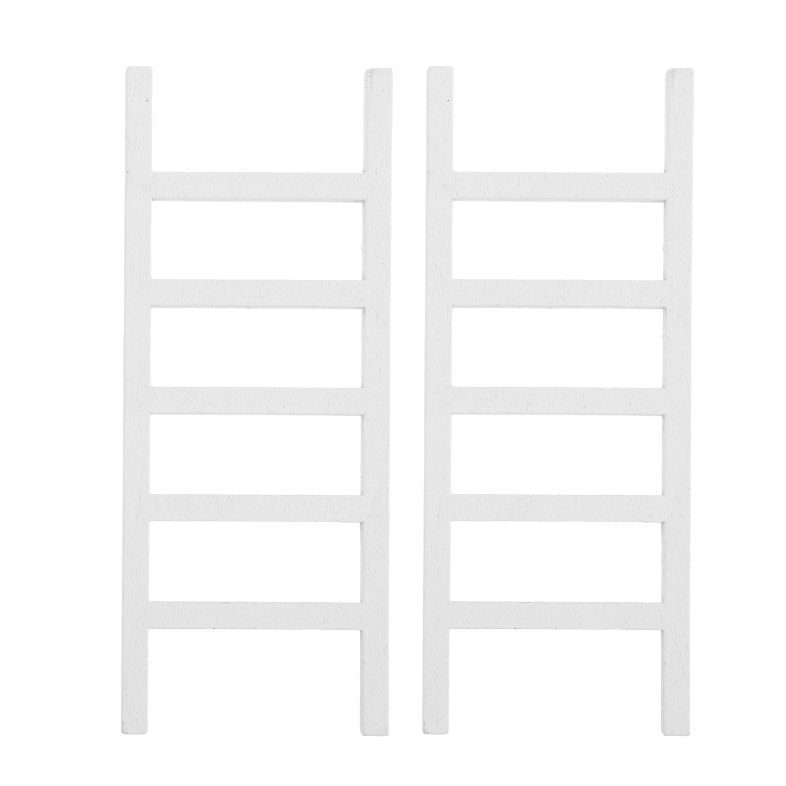 

2Pcs Mini Dollhouse Accessory Set Natural Wood Ladder 3.93x1.57 Inch 1:12 Scale for Miniature Scene Crafting Fine Motor Skill