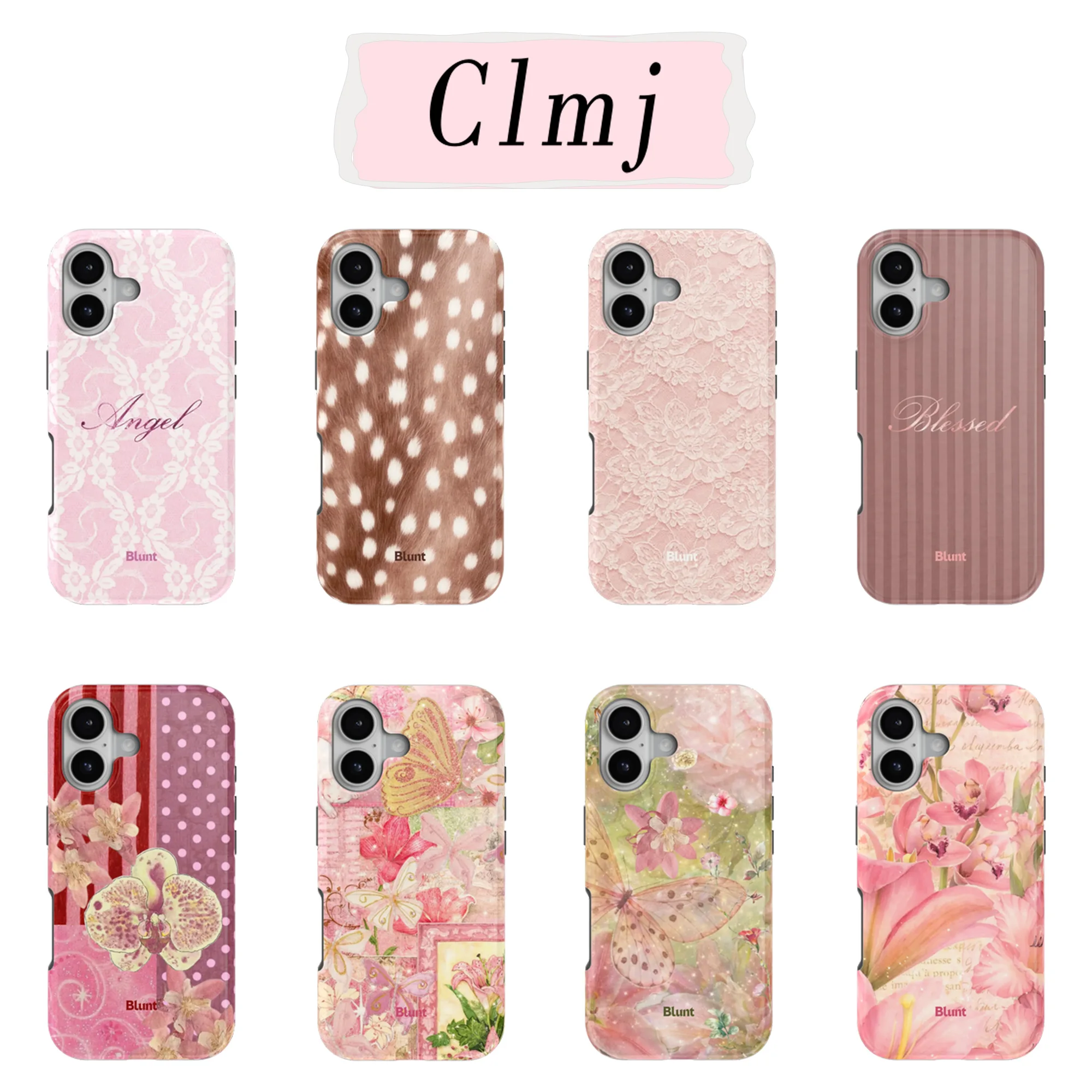 Luxury Clmj Pink Garden Phone Case for iPhone 17 17e 16e 16 