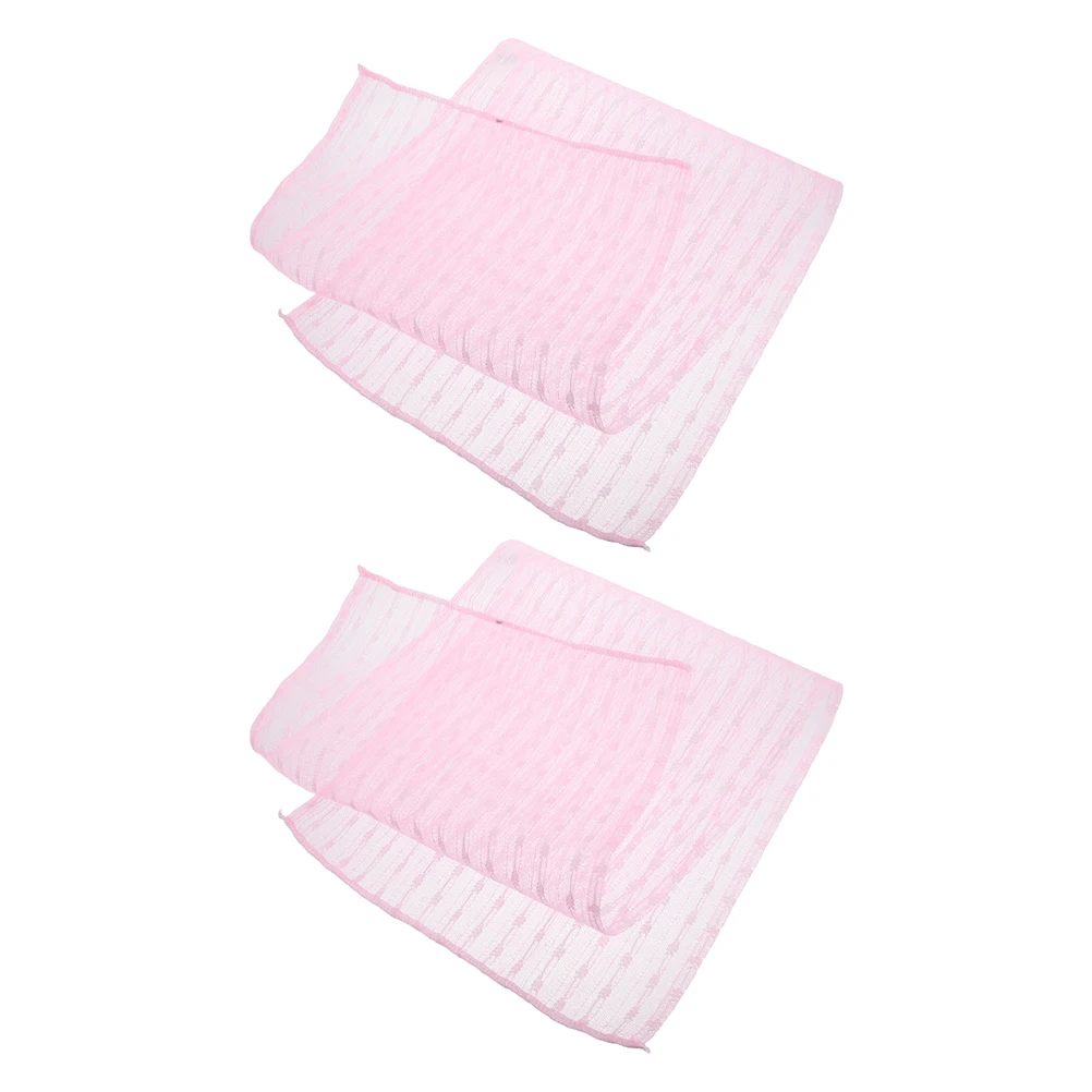 

2Pcs Exfoliating Back Towel Long Nylon Shower Scrubber Soft Deep Cleaning Body Wash Cloth Bath Scrubbing Supplies