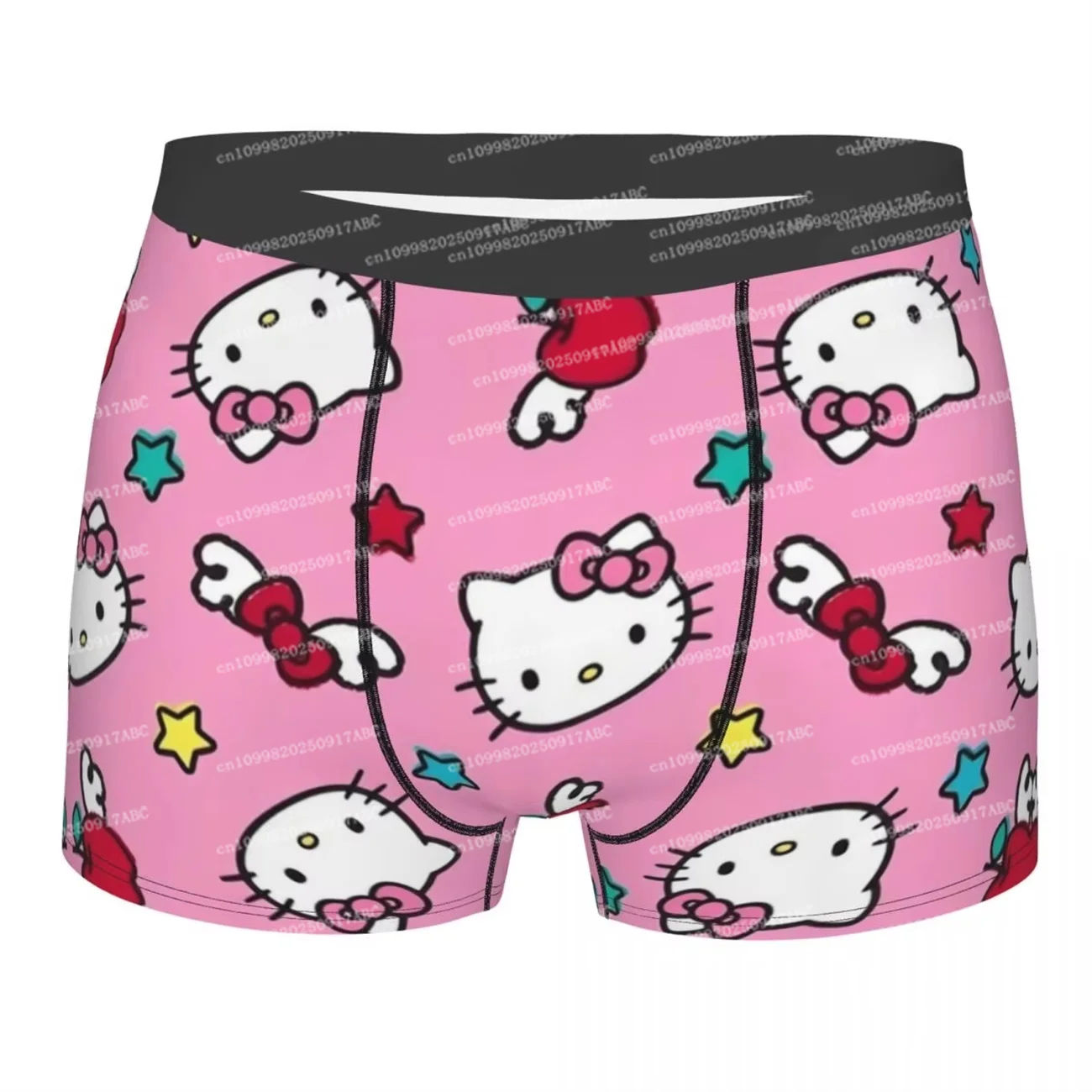 

（Miniso） Men UnderpantHello Kitty Hold Bowknot Gifts Underwear Shorts Men's Briefs Quilt Underpants Ultra Sof Women Underpant
