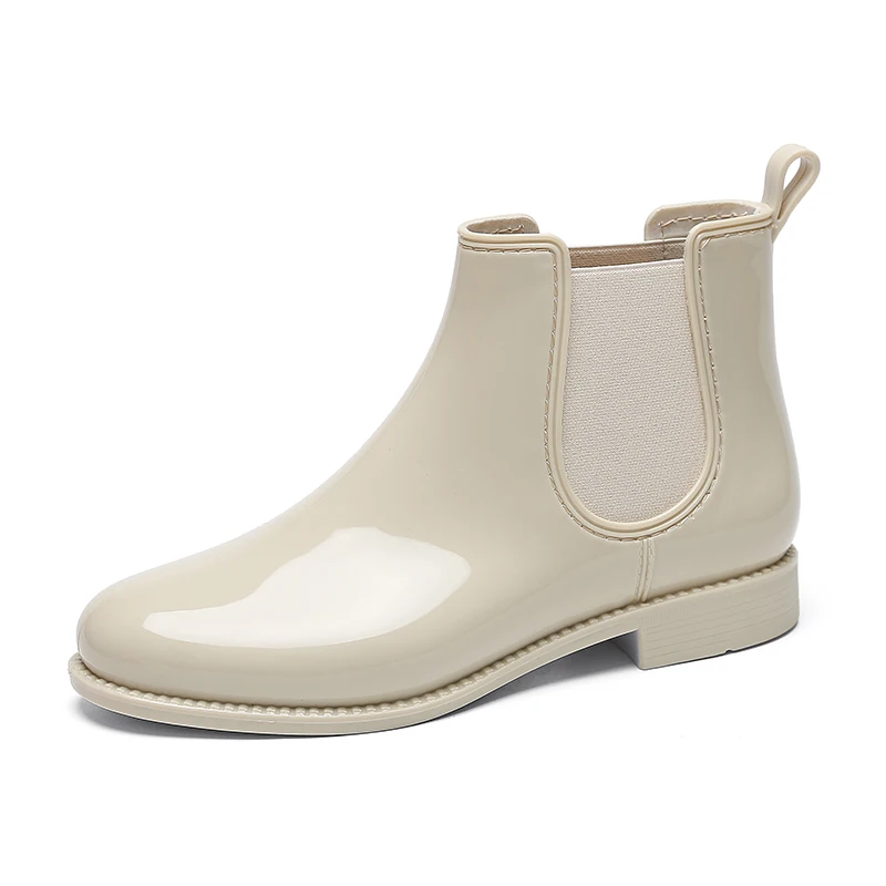 Women\'s rain boots new non-slip waterproof่็ฃจ short fashion Martin boots spring and autum adult women\'s rain shoes