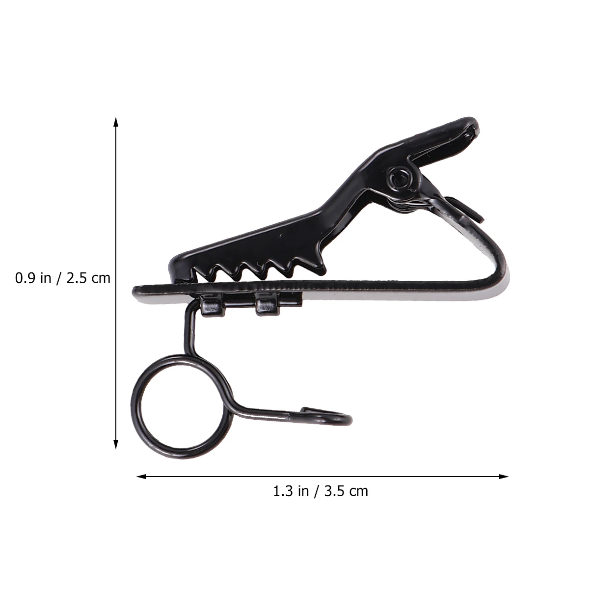 

12Pcs Microphone Clip Metal Black High Steel Wire Lapel Lavalier Clamp for Voice Chat Conference