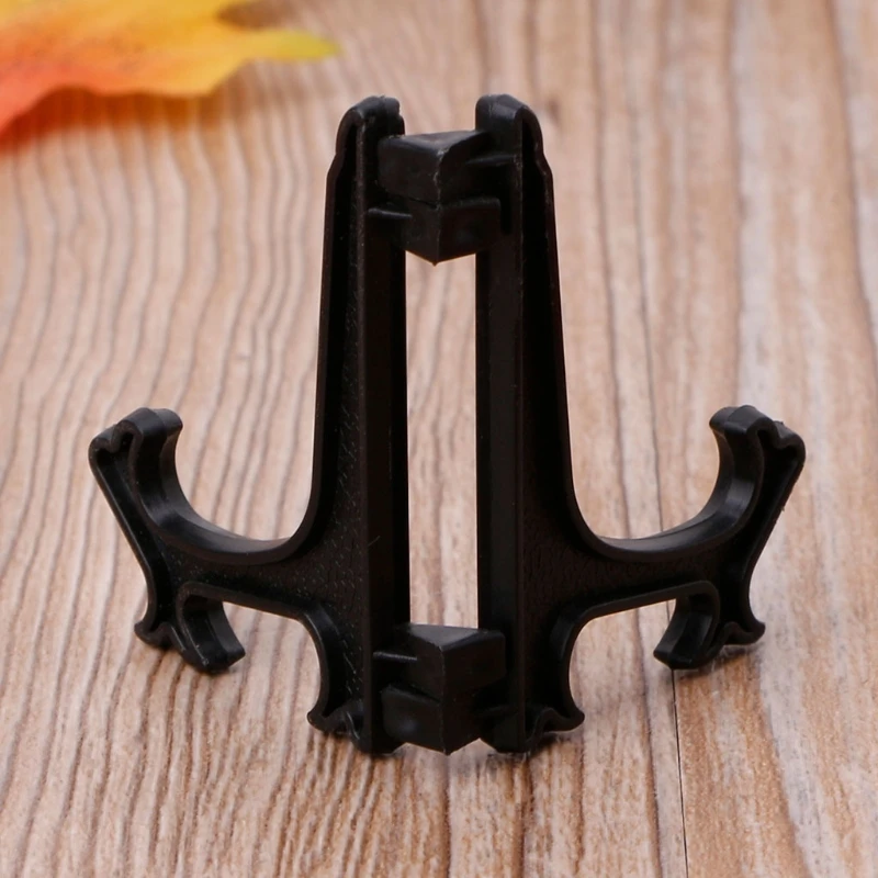 Mini Plastic Coin Display Stand Clear Small Card Trading Cards Competition Badge