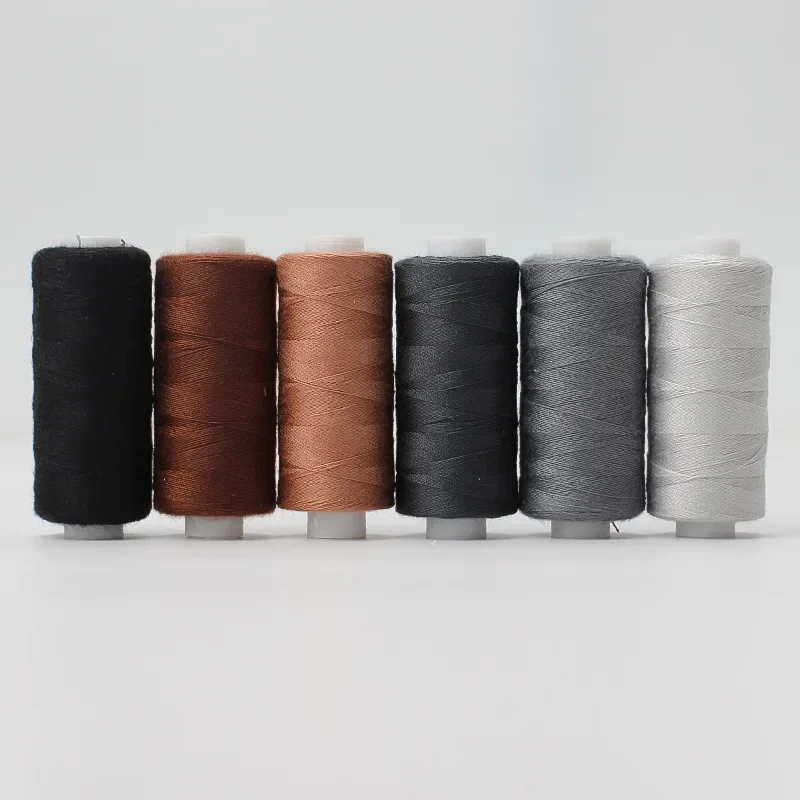 6-teiliges Nähgarn-Set aus Polyester in verschiedenen Farben für Heimwerker-Nähen und Stickereien – Packung mit mehreren Farben – Detail 1