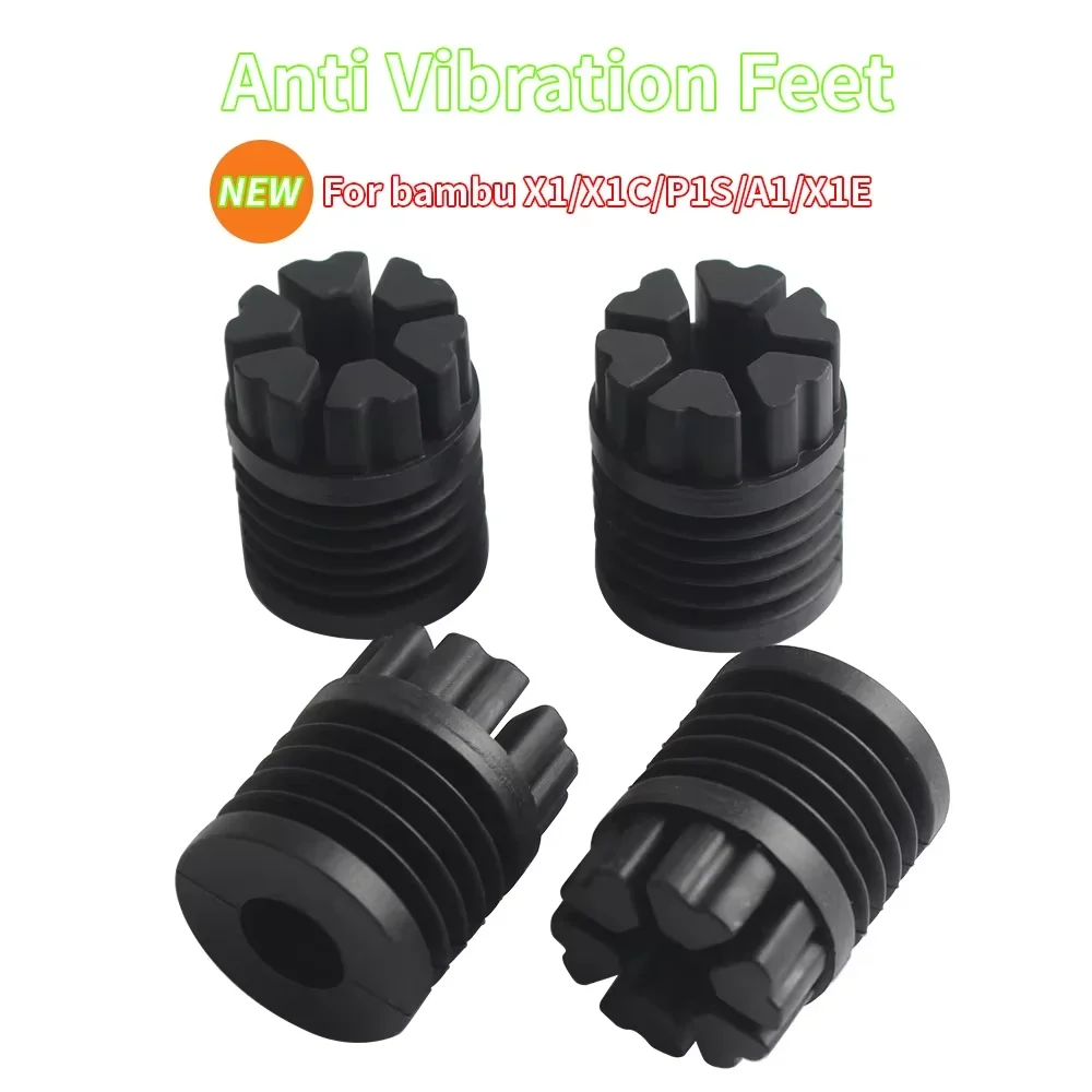 For Bambu Lab Anti Vibration Feet For Bambulabs X1/P1/A1/X1E Universal Rubber Foot Anti-slip Rubber Shock Pad 3D Printer Parts