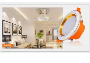 16 PCS/Lots AC 220V 3 Color Dimmable LED Downlight 5W Recessed Ceiling Lamp Recessed Indoor Spot Lamp for Living Room Bar Office